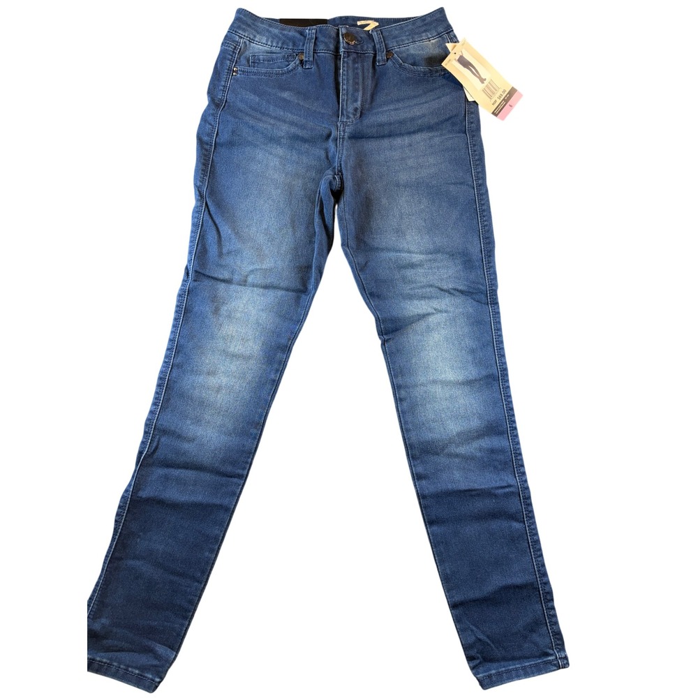 Seven7 High Rise Skinny Jeans Womens 6 Medium Wash Skin-Fit Ultra Stretch Denim